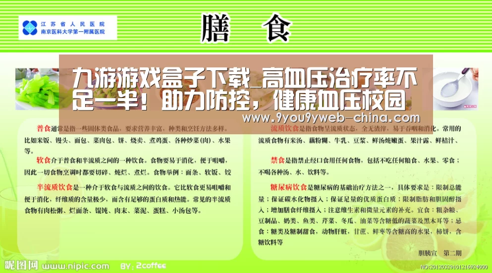 九游游戏盒子下载_高血压治疗率不足一半!助力防控,健康血压校园行活动开启(图1) 九游游戏盒子下载